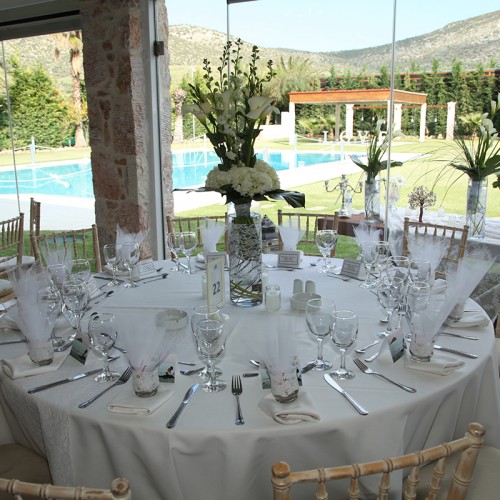 Wedding venue with hall